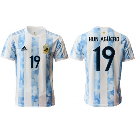 Argentinië Kun Agüero 19 Thuis Shirt 2020